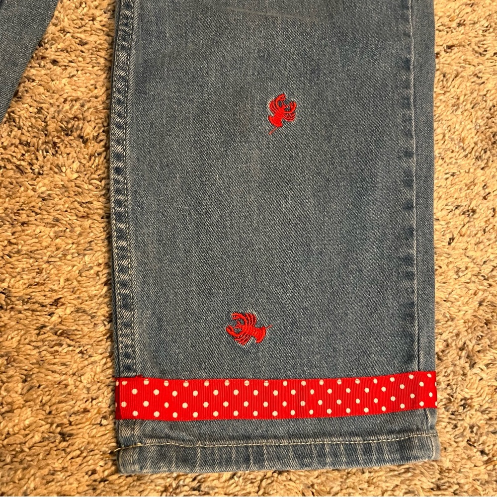 Quacker Factory Vintage Lobster Jeans Size 8 - Picture 6 of 10